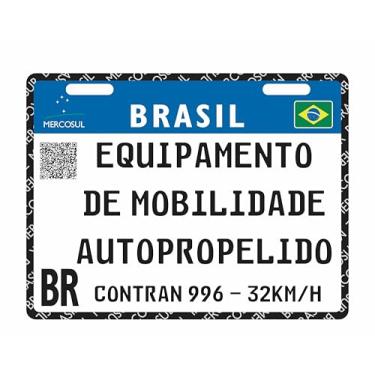 Imagem de Placa de PVC Informativa Mercosul para AUTOPROPELIDO - 13x17cm