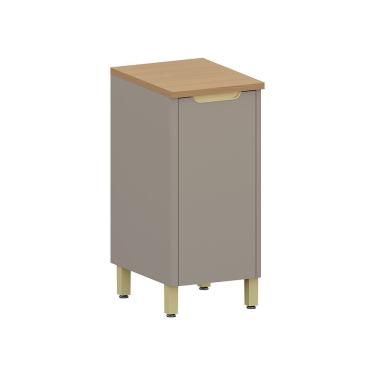 Imagem de Balcão De Cozinha 40cm 1 Porta Com Tampo Lumina Luciane Móve Cinammon/cinammon