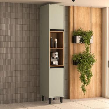 Imagem de Paneleiro 2 Portas 2 Nichos Verde Oliva Koya - Politorno