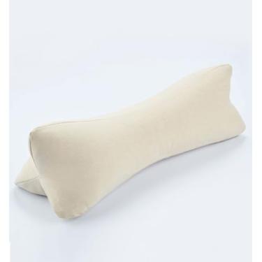 Imagem de EDMILE Travesseiros de trigo sarraceno para dormir, almofada de pescoço de casco de trigo sarraceno ajustável com capa lavável, suporte lombar para alívio da dor no pescoço para escritório em casa