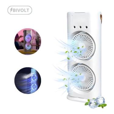Imagem de Mini Refrigerador de Ar Portátil  Ventilador e Umidificador Bivolt - D