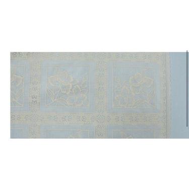 Imagem de Toalha de Mesa Plástica Rendada - Corte RETO 1 mt - Leia descrição Toa