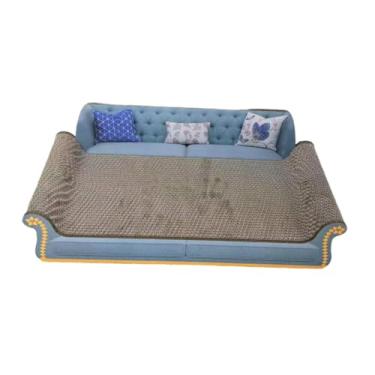 Imagem de IEUDNS Placa arranhadora para gatos, arranhador para gatos, sofá-cama, garra de trituração, papelão ondulado, sala de estar, cama para animais de estimação, Céu Azul