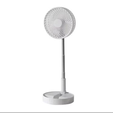 Imagem de Ventilador Portátil Silencioso Dobrável 7200mah Retrátil (Até 1 Metro Ajustável) Cor: Branco