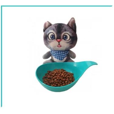 Imagem de Comedouro Bebedouro Para Gato Novo Design Aprox. 250ml - Família de Es