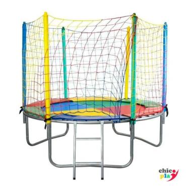 Imagem de Cama Elástica 2m Alcamar Lona Colorida Nacional - ChicoPlay
