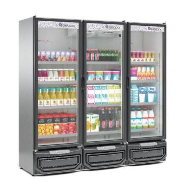 Imagem de Refrigerador Expositor Vertical 1468 Litros Inox 220V Gelopar GCVR-145