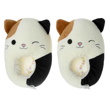 Imagem de Squishmallows Pantufas Cam The Cat - De Pelúcia Leves, Quentes E Confortáveis, Macias, Para Crianças, Meninas Meninos (Tamanhos 4-5, Crianças Maiores)
