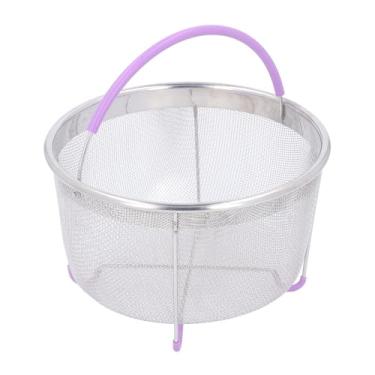 Imagem de Diydeg Cesta de Vapor, Cesta de Malha Roxa Aço Inoxidável para Cozinha