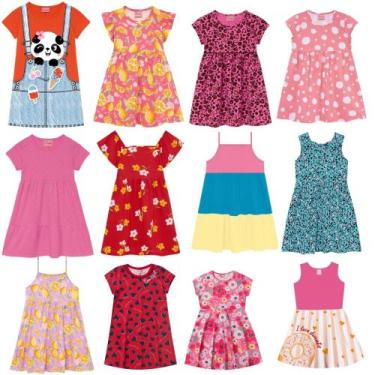 Imagem de Kit 3 Vestidos Infantil de Menina  1 ao 10 anos - Duduka, 10 anos