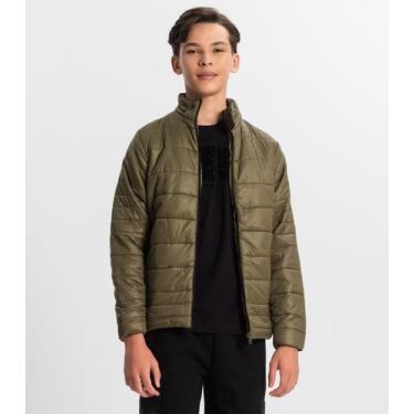 Imagem de Jaqueta Puffer Juvenil Masculina Minty Verde, 18, Verde