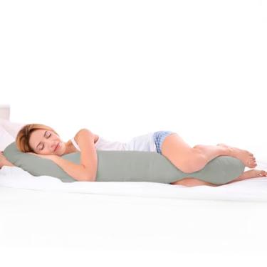 Imagem de Travesseiro de Corpo 100% Silicone + Capa Mileva - Cores (Cinza)