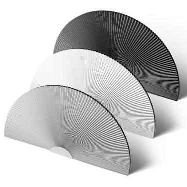 Imagem de Sulugood Persianas de janela tipo blackout, meio círculo, sem fio, sem broca, meia lua, favo de mel para janelas internas, isolamento térmico, redução de ruído, cinza, 91 cm L x 182 cm A