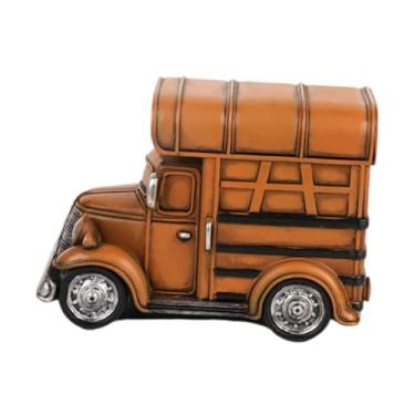Imagem de Fenteer Modelo de carro antigo, mini carro, adereço fotográfico, presente criativo para festival, novidade, estatueta de resina, ornamento de mesa para hotel, Brinquedo de Rv