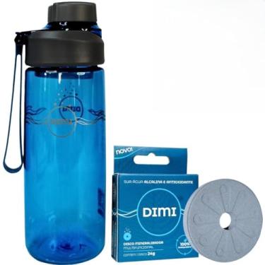 Imagem de DIMI Garrafa Squeeze 700ml com Disco Mineralizador Alcalinizante e Antioxidante