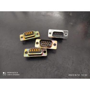 Imagem de 20x Conector Db9 Macho Solda Fio