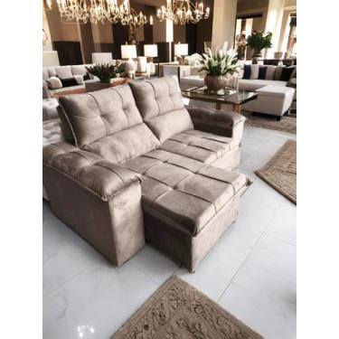 Imagem de Sofá Retrátil e Reclinável 3 Lugares Verona 2,30m Élpis Móveis - Élpis