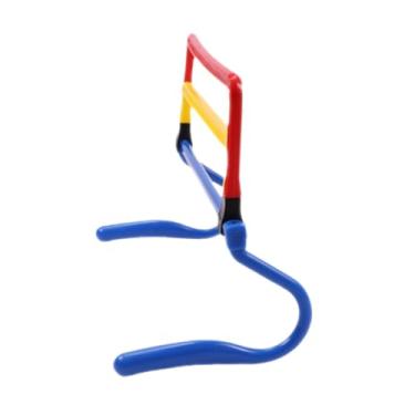 Imagem de Fenteer Barreiras de agilidade, equipamento portátil para treinamento de velocidade, 4 alturas ajustáveis ​​para pular obstáculos adultos, treinamento de, Multicolorido