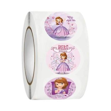 Imagem de Adesivos Fofos Da Princesa Disney Mickey Mouse Stitch 500PCS Etiquetas