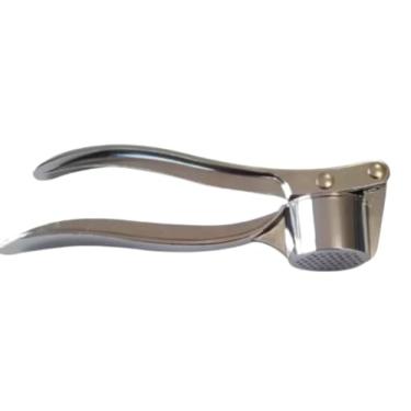 Imagem de Espremedor de Alho em Aço Inoxidável, Design Ergonômico, Prateado
