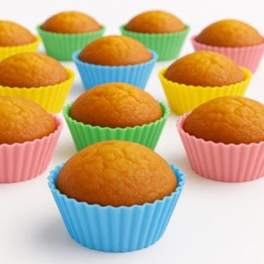 Imagem de Forma Cupcake Antiaderente com 14 Forminhas Silicone Mini Forma Silico