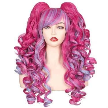 Imagem de Peruca Sintética Longa E Cacheada Para Mulheres HAIRJOY Para Festa À F