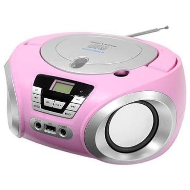 Imagem de Cd Player Megastar Bluetooth Usb / Cd / Fm Rosa Mp-1842Bt