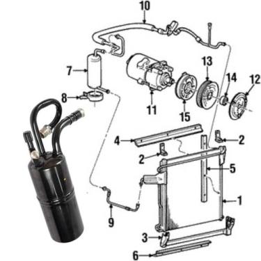 Imagem de Acumulador Do Ar Condicionado Original Ford ( Explorer 97 A 2000 Xlt E