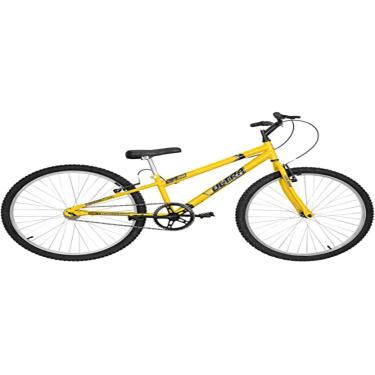 Imagem de Bicicleta Ultra Bikes Rebaixada Aro 26 Reforçada Freio V-Brake Sem Marcha Amarelo