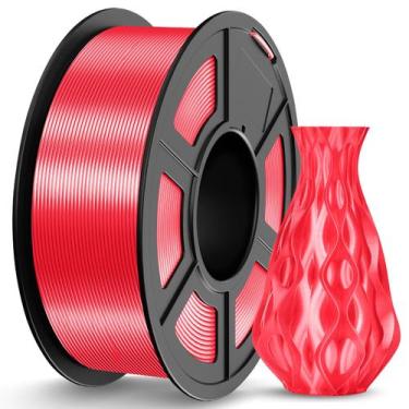 Imagem de Filamento para impressora 3D JAYO Silk PLA 1,75 mm 1,1 kg vermelho
