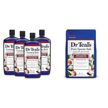 Imagem de Banho espumante e sal Soak Dr. Teal's Pure Epsom Salt 1L e 1,36 kg - D