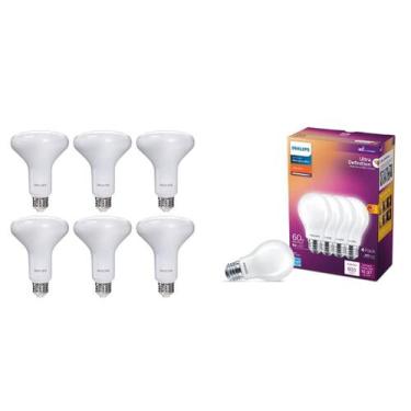 Imagem de Lâmpadas LED PHILIPS Dimmable BR30 Flood (pacote com 6) A19 (pacote co