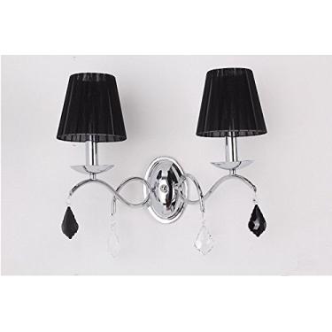 Imagem de Luminária de teto para café preta de 2 vias, luminária pendente de parede