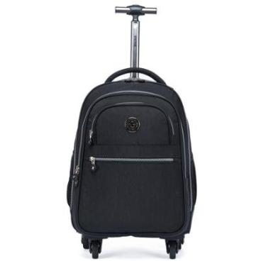 Imagem de Mochila de Rodinha Feminina Adulto Trabalho Faculdade Espaçosa Resistente 20 Litros-Feminino