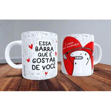 Imagem de Xicara de porcelana 325ml dia dos namorados flork ref0075 - casa fé