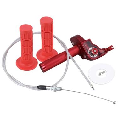 Imagem de TuLeYiLe Kit de acelerador de mini bicicleta com conjunto de acelerador de cabo, acelerador CNC de ação rápida, compatível com guidão de 7/20.3 cm 50cc-250cc Dirt Pit Bike Mini Bike ATV Motorcycle