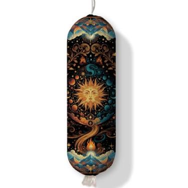 Imagem de Ialtsidws Dispensador de suporte de saco de plástico, organizador de sacolas de compras de plástico e suporte de parede, sacos de lixo de papel para cozinha, decoração de despensa, decoração de