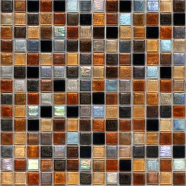 Imagem de HOMETITUTE 20 peças de adesivos de azulejo de mosaico de vidro marrom dourado preto descasque e cole azulejos decorativos à prova d'água adesivos removíveis para cozinha, banheiro, escada, elevador