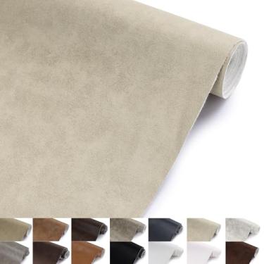 Imagem de Tecido de estofamento de vinil de couro sintético da The Yard, 1,3 mm de espessura, macio, antiarranhões, durável, tecido de vinil marinho, couro sintético para sofás, bolsas, cadeiras, assentos de