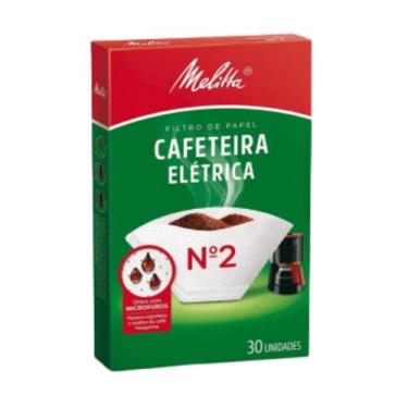 Imagem de Filtro Coador Papel Melitta para Cafeteira Elétrica N2 30Un