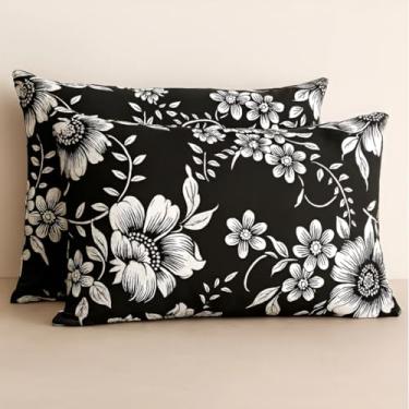 Imagem de Kit 2 Fronhas Avulsas Estampadas Para Travesseiro Malha 100% Algodão Toque Macio Com Zíper Hotel Pousada (Modelo 19, 70x50 cm)