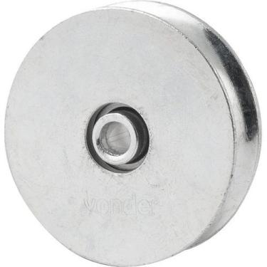 Imagem de Roldana para Portão 3" Tipo U Aço Zincado R.Bucha Vonder