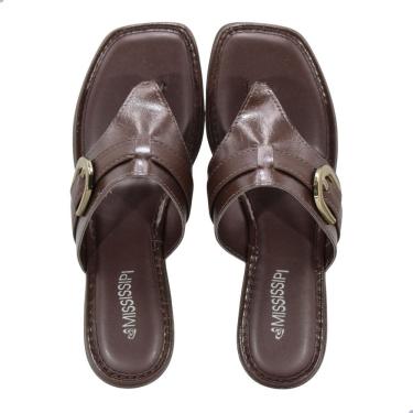 Imagem de Tamanco Mississipi de Salto Baixo Marrom