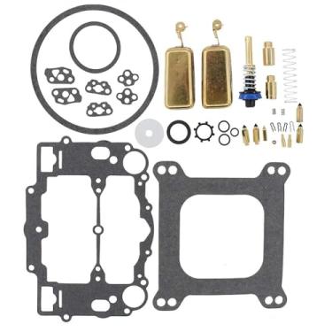 Imagem de Drblawi Compatível com kit de reparo de carburador de carburador com bomba aceleradora flutuante para Edelbrock 1411 1400 1403 1404 1405 1407 1408 1409