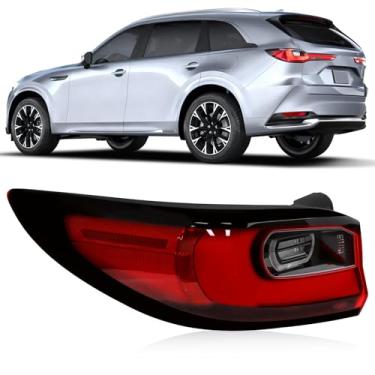 Imagem de Conjunto de luz traseira LED compatível com Mazda Cx-90 2024 2025 2,5L 3,3L Lâmpada traseira externa de LED esquerda (luz traseira do lado do motorista) KMV7-51160