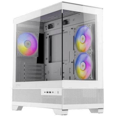 Imagem de Gabinete Gamer Antec Cx500m Rgb White Lateral De Vidro Temp 4mm Micro-atx-itx Com 3 Fans Rgb 12