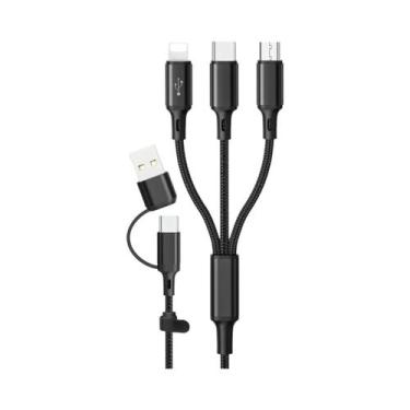 Imagem de Cabo De Carregamento Multi USB Tipo C Micro 3 Em 1 Para iPhone 14 13 1