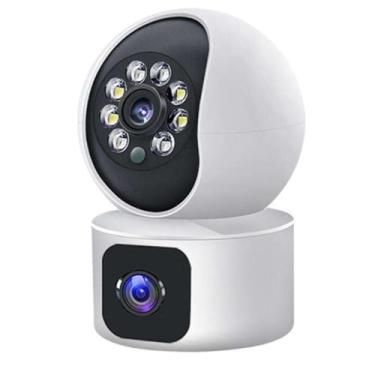 Imagem de Câmera Babá Eletrônica IP WiFi Inteligente 3MP HD com Visão Noturna Colorida, Detecção e Rastreamento de Movimento, Áudio Bidirecional, Armazenamento em Nuvem ou Micro SD, Controle Remoto pelo App