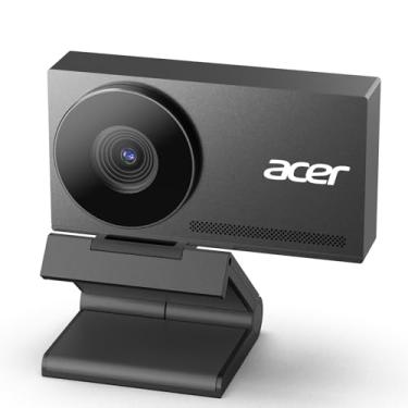 Imagem de acer Webcam 4K para PC/Mac com sensor Sony de 1/5.1 cm, autofoco PDAF, 2 microfones de redução de ruído, capa de privacidade, leve, resfriamento rápido de liga de alumínio, câmera de streaming para