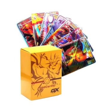 Imagem de Cartas De Jogo Pokémon GX V Mega Brilhantes Para Crianças 100PCS Brinq